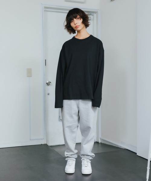 UNIVERSAL OVERALL(ユニバーサルオーバーオール)の「UNIVERSAL OVERALL/ユニバーサルオーバーオール WIDE HEAVY 2PACKS LONG SLEEVE TEE パックTシャツ ヘヴィーウェイト(Tシャツ/カットソー・メンズ・ホワイト/ブラック/グレー・M/S/L/XL)」の12枚目の写真
