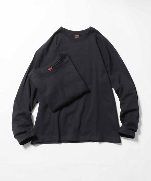 UNIVERSAL OVERALL(ユニバーサルオーバーオール)の「UNIVERSAL OVERALL/ユニバーサルオーバーオール WIDE HEAVY 2PACKS LONG SLEEVE TEE パックTシャツ ヘヴィーウェイト(Tシャツ/カットソー・メンズ・ホワイト/ブラック/グレー・M/S/L/XL)」の14枚目の写真