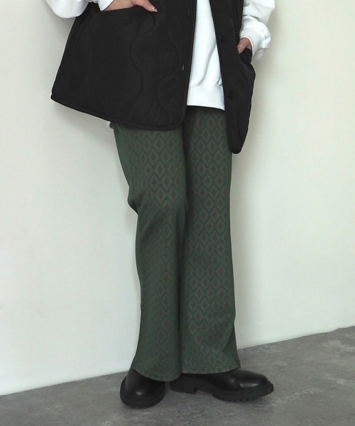 Riberry(リベリー)の「カットジャガードパンツ(その他パンツ・レディース・ブラック/マスタード/グリーン・FREE)」の20枚目の写真