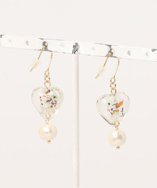 tone(トーン)の「【amechan】cocoro(ピアス)(MA)(ピアス(両耳用)・レディース・ブラウン/ホワイト・FREE)」の15枚目の写真