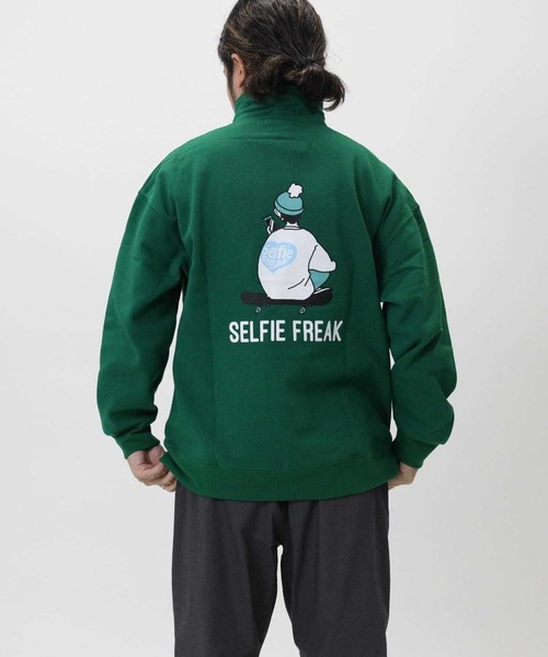 Right-on（ライトオン）の「スマボハーフジップスウェット（スウェット・メンズ・グリーン/オフホワイト/サックスブルー/グレー・XL/L/M）」の6枚目の写真