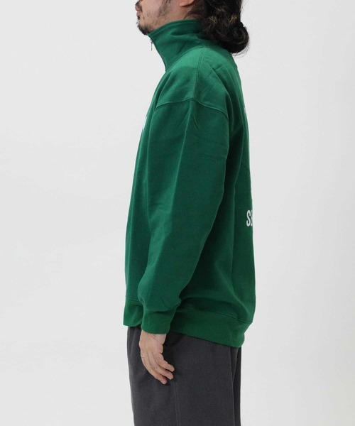 Right-on（ライトオン）の「スマボハーフジップスウェット（スウェット・メンズ・グリーン/オフホワイト/サックスブルー/グレー・XL/L/M）」の7枚目の写真