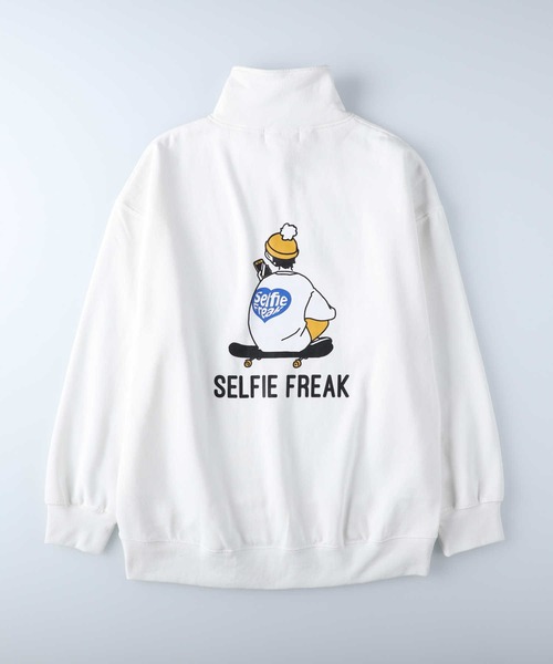 Right-on（ライトオン）の「スマボハーフジップスウェット（スウェット・メンズ・グリーン/オフホワイト/サックスブルー/グレー・XL/L/M）」の9枚目の写真