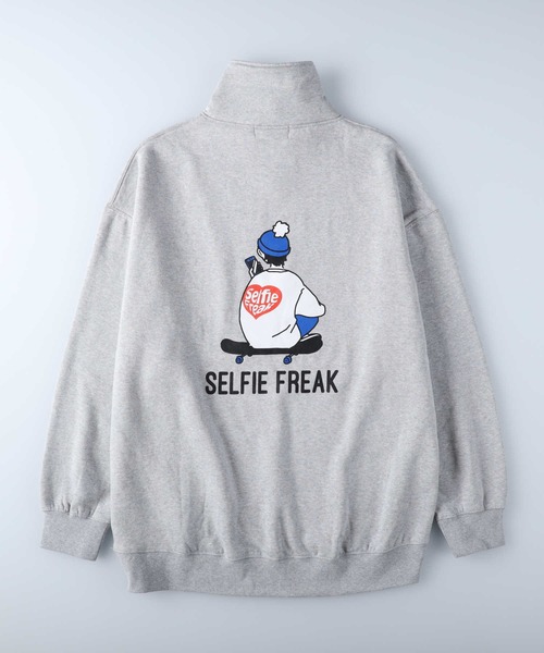 Right-on（ライトオン）の「スマボハーフジップスウェット（スウェット・メンズ・グリーン/オフホワイト/サックスブルー/グレー・XL/L/M）」の10枚目の写真