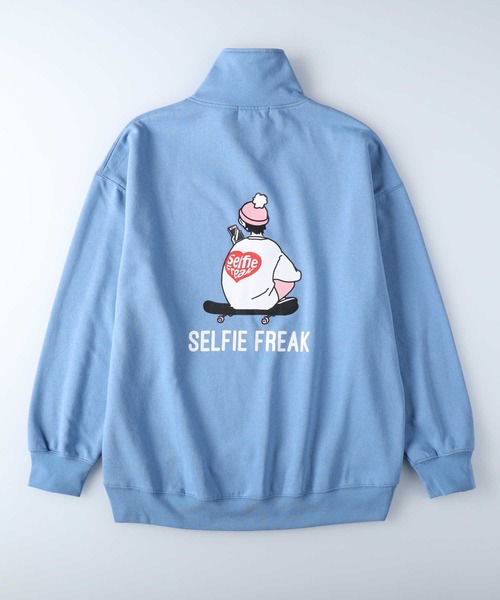 Right-on（ライトオン）の「スマボハーフジップスウェット（スウェット・メンズ・グリーン/オフホワイト/サックスブルー/グレー・XL/L/M）」の12枚目の写真