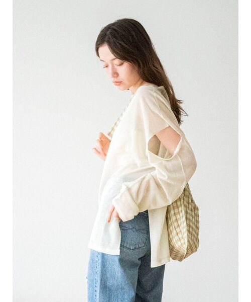 Ungrid（アングリッド）の「ショルダーカットシアーニット（ニット/セーター・レディース・ミント/ブルー/オレンジ/イエロー・FREE）」の12枚目の写真