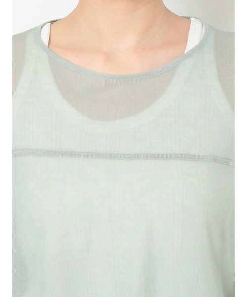 Ungrid（アングリッド）の「ショルダーカットシアーニット（ニット/セーター・レディース・ミント/ブルー/オレンジ/イエロー・FREE）」の19枚目の写真