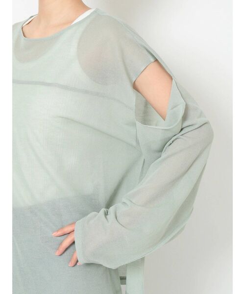 Ungrid（アングリッド）の「ショルダーカットシアーニット（ニット/セーター・レディース・ミント/ブルー/オレンジ/イエロー・FREE）」の20枚目の写真