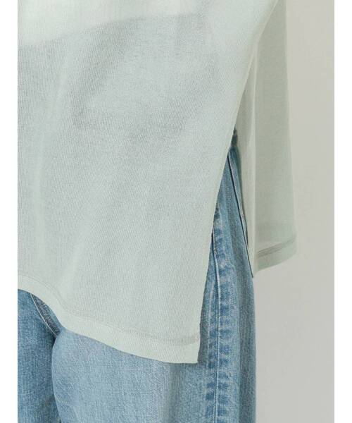 Ungrid（アングリッド）の「ショルダーカットシアーニット（ニット/セーター・レディース・ミント/ブルー/オレンジ/イエロー・FREE）」の21枚目の写真