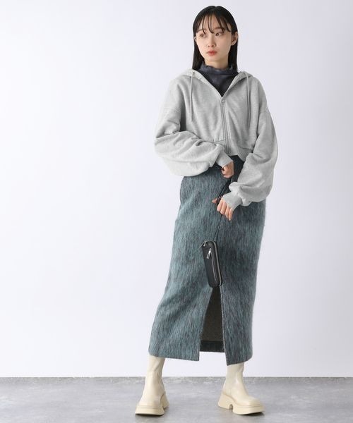 JEANASIS（ジーナシス）の「シャギ－ウールナロースカート/173578（スカート・レディース・ブラック系その他/ブルー系その他/ブルー・SMALL/MEDIUM）」の21枚目の写真