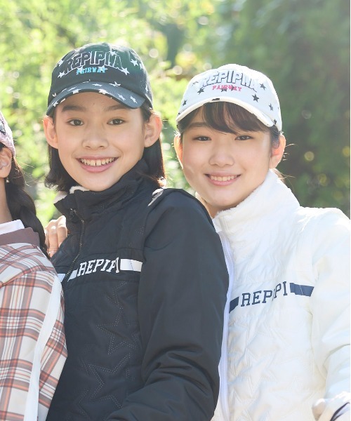 repipi armario(レピピ アルマリオ)の「【repipi armario / レピピアルマリオ】キッズツイルキャップ(キャップ・キッズ・ブラック/ホワイト・56)」の12枚目の写真