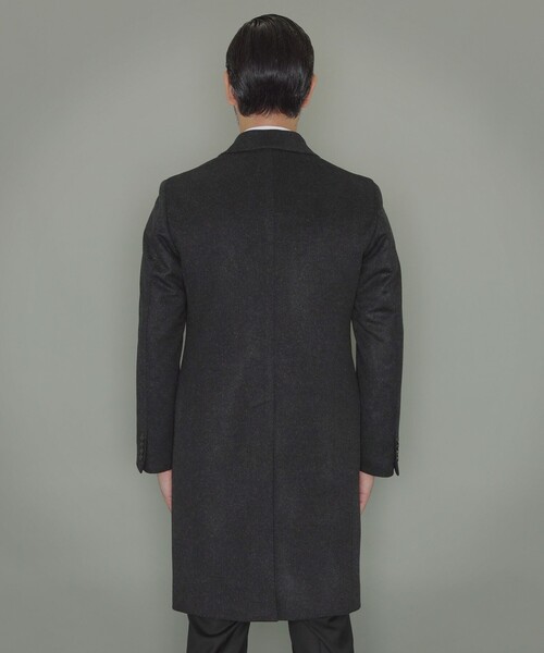 MACKINTOSH LONDON（マッキントッシュ ロンドン）の「ウールカシミヤビーバーチェスターフィールドコート（チェスターコート・メンズ・ネイビー/チャコールグレー・40/38）」の14枚目の写真
