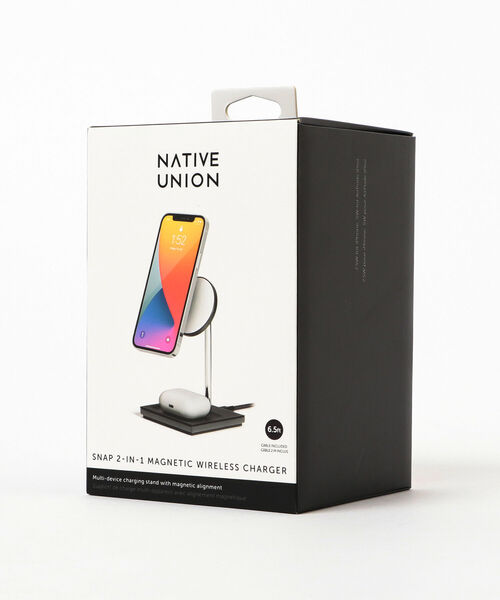 Native Union(ネイティブユニオン)の「NATIVE UNION / SNAP 2-IN-1 MAGNETIC WIRELESS CHARGER(スマホグッズ・メンズ・ブラック・ONE SIZE)」の7枚目の写真