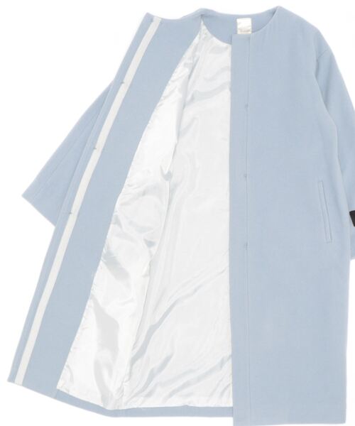 Te chichi（テチチ）の「ノーカラーコート（ノーカラーコート・レディース・ベージュ/グレー/ブルー・ﾌﾘ-）」の5枚目の写真