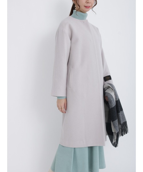Te chichi（テチチ）の「ノーカラーコート（ノーカラーコート・レディース・ベージュ/グレー/ブルー・ﾌﾘ-）」の17枚目の写真