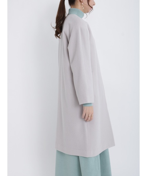Te chichi（テチチ）の「ノーカラーコート（ノーカラーコート・レディース・ベージュ/グレー/ブルー・ﾌﾘ-）」の7枚目の写真