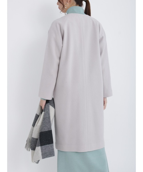 Te chichi（テチチ）の「ノーカラーコート（ノーカラーコート・レディース・ベージュ/グレー/ブルー・ﾌﾘ-）」の6枚目の写真