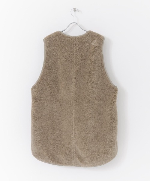 Uiscel（ユイセル）の「『リバーシブル/ユニセックス』Uiscel　ボアロングベスト（ベスト・メンズ・ブラック/モカ・LARGE/MEDIUM）」の7枚目の写真