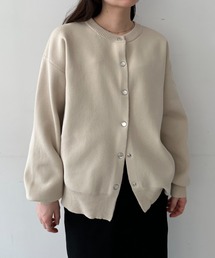 [軽量]スナップボタンスポンディッシュカーディガン