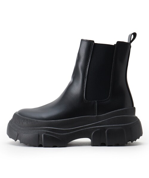 cs T&P（シーエスティーアンドピー）の「厚底スニーカーソールサイドゴアブーツ csT&P（ブーツ・レディース・ブラック・S/M/L/LL）」の5枚目の写真