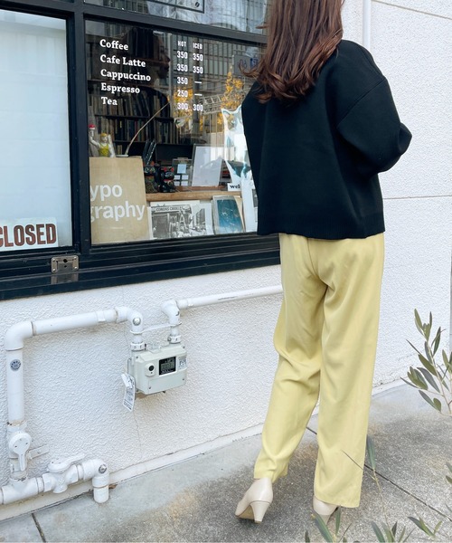 Meli rich（メリーリッチ）の「パールニットカーディガン（カーディガン/ボレロ・レディース・アイボリー/ブラック/パープル/イエロー/グレー/ネイビー・FREE）」の12枚目の写真