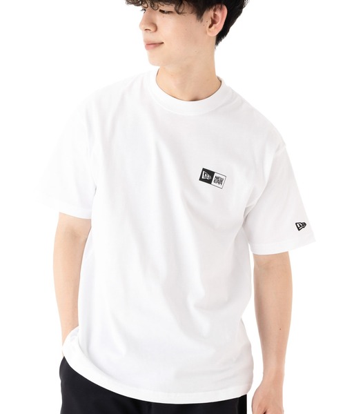 NEW ERA（ニューエラ）の「ニューエラ 半袖 Tシャツ ボックスロゴ（Tシャツ/カットソー・メンズ・ホワイト/ブラック/グリーン/ベージュ・XL/L/M/XXL/S）」の2枚目の写真