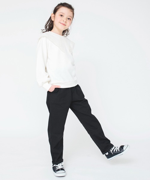 BRANSHES(ブランシェス)の「【マカロンパンツ】テーパードシルエットロングパンツ(その他パンツ・キッズ・ピンク/キナリ/ネイビー/ブラック/アイボリー/ピンクベージュ/ラベンダー/ライム・100/110/120/130/140/90/150/160)」の17枚目の写真