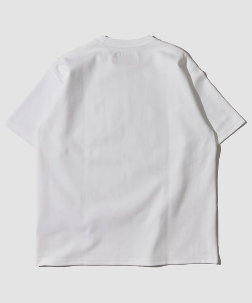 UNIVERSAL OVERALL（ユニバーサルオーバーオール）の「【UNIVERSAL OVERALL】別注 リラックスフィット 刺繍 ポンチ半袖Tシャツ（Tシャツ/カットソー・メンズ・ブラック/ホワイト/ネイビー/オートミール/チャコールグレー/ブルーグレー・MEDIUM/LARGE/X-LARGE）」の22枚目の写真