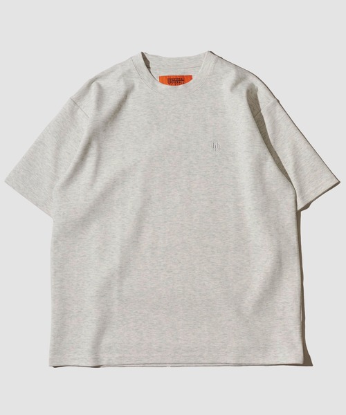 UNIVERSAL OVERALL（ユニバーサルオーバーオール）の「【UNIVERSAL OVERALL】別注 リラックスフィット 刺繍 ポンチ半袖Tシャツ（Tシャツ/カットソー・メンズ・ブラック/ホワイト/ネイビー/オートミール/チャコールグレー/ブルーグレー・MEDIUM/LARGE/X-LARGE）」の10枚目の写真