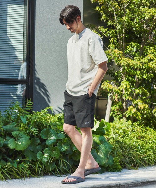 UNIVERSAL OVERALL（ユニバーサルオーバーオール）の「【UNIVERSAL OVERALL】別注 リラックスフィット 刺繍 ポンチ半袖Tシャツ（Tシャツ/カットソー・メンズ・ブラック/ホワイト/ネイビー/オートミール/チャコールグレー/ブルーグレー・MEDIUM/LARGE/X-LARGE）」の18枚目の写真