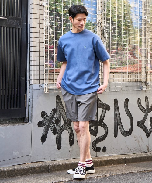 UNIVERSAL OVERALL（ユニバーサルオーバーオール）の「【UNIVERSAL OVERALL】別注 リラックスフィット 刺繍 ポンチ半袖Tシャツ（Tシャツ/カットソー・メンズ・ブラック/ホワイト/ネイビー/オートミール/チャコールグレー/ブルーグレー・MEDIUM/LARGE/X-LARGE）」の22枚目の写真
