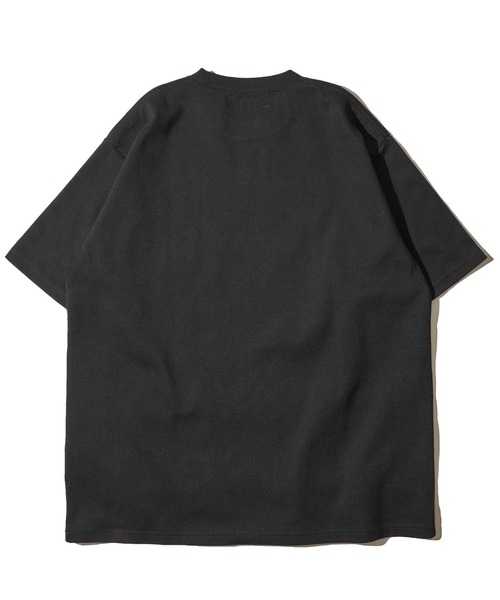 UNIVERSAL OVERALL（ユニバーサルオーバーオール）の「【UNIVERSAL OVERALL】別注 リラックスフィット 刺繍 ポンチ半袖Tシャツ（Tシャツ/カットソー・メンズ・ブラック/ホワイト/ネイビー/オートミール/チャコールグレー/ブルーグレー・MEDIUM/LARGE/X-LARGE）」の9枚目の写真