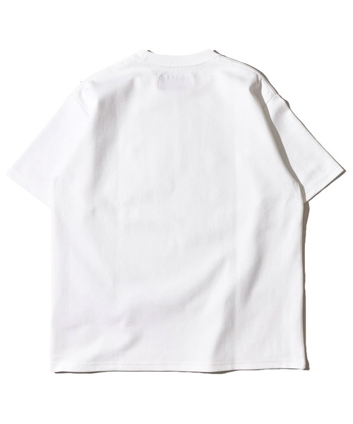 UNIVERSAL OVERALL（ユニバーサルオーバーオール）の「【UNIVERSAL OVERALL】別注 リラックスフィット 刺繍 ポンチ半袖Tシャツ（Tシャツ/カットソー・メンズ・ブラック/ホワイト/ネイビー/オートミール/チャコールグレー/ブルーグレー・MEDIUM/LARGE/X-LARGE）」の11枚目の写真