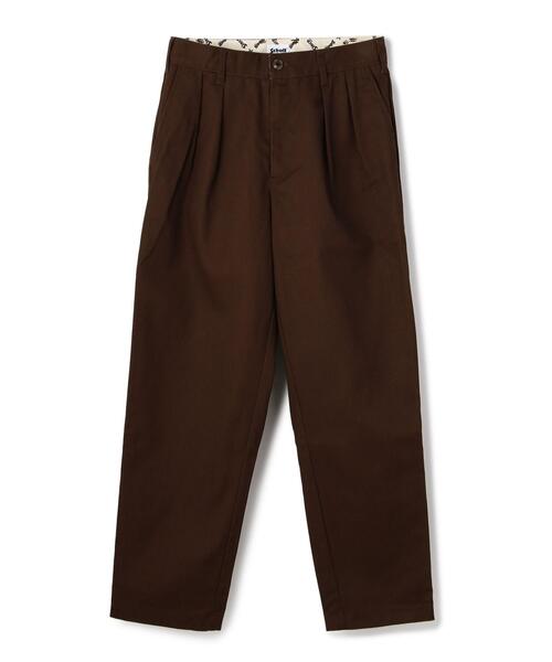 Schott(ショット)の「Schott/ショット/TC DOUBLE PLEATED WIDE PANTS/2タック ワイドパンツ(チノパンツ・メンズ・キナリ/グレー/ブラック/カーキ/ブラウン系その他3/モスグリーン・L/M/S/XL)」の5枚目の写真