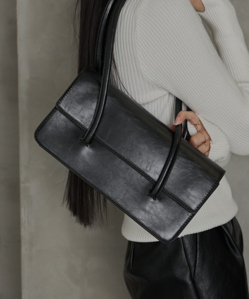 FIG&VIPER(フィグアンドバイパー)の「スクエアハンドバッグ(ショルダーバッグ・レディース・ホワイト/ブラック・FREE)」の2枚目の写真