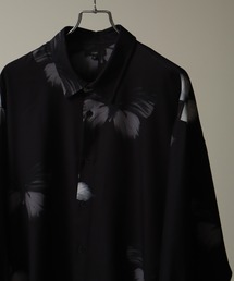 Art re A select(AgGZNg)Drape Georgette Whole Pattern Oversized Shirt/Ƃ݃h[vW[[bg I[o[TCYVc(Vc/uEX)