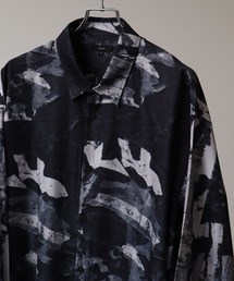 Art re A select（アトリエセレクト）の「Drape Georgette Whole Pattern Oversized Shirt/とろみドレープジョーゼット 総柄長袖オーバーサイズシャツ（シャツ/ブラウス）」