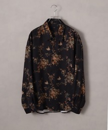 Art re A select（アトリエセレクト）の「Drape Georgette Whole Pattern Oversized Shirt/とろみドレープジョーゼット 総柄長袖オーバーサイズシャツ（シャツ/ブラウス）」