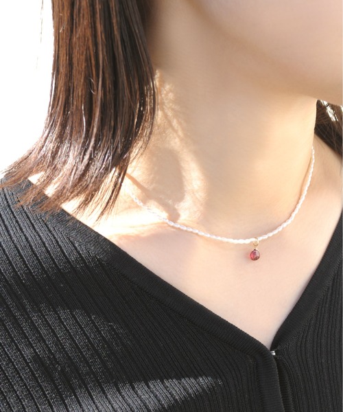 anq.（アンク）の「「anq.」K10/GF 天然石チャーム（チャーム