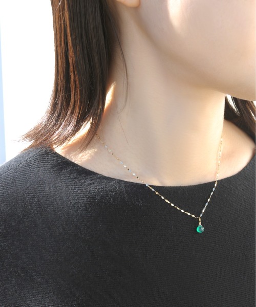 anq.（アンク）の「「anq.」K10/GF  天然石チャーム（チャーム・レディース・レッド/ブルー/グリーン/ターコイズブルー/ホワイト/ライトパープル/クリアイエロー/ホワイト系その他/ホワイト系その他2・ONE SIZE）」の12枚目の写真