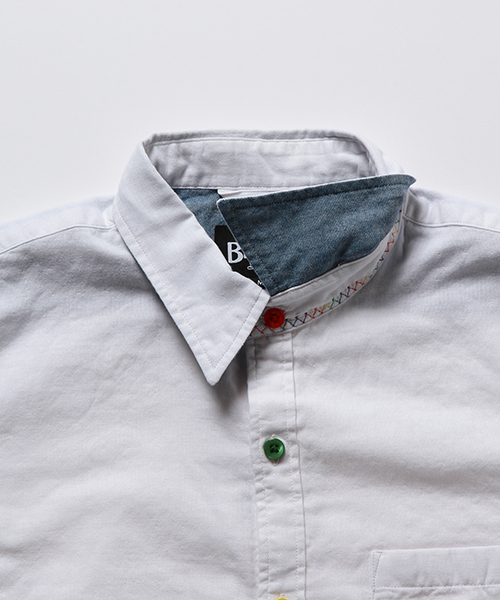 BEAMS(ビームス)の「BEAMS / ダブルガーゼ カザリステッチ ミニレギュラー 半袖 シャツ(シャツ/ブラウス・メンズ・ブルー系その他/ネイビー/ホワイト・LARGE/MEDIUM/SMALL/X-LARGE)」の15枚目の写真