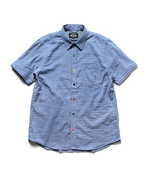 BEAMS(ビームス)の「BEAMS / ダブルガーゼ カザリステッチ ミニレギュラー 半袖 シャツ(シャツ/ブラウス・メンズ・ブルー系その他/ネイビー/ホワイト・LARGE/MEDIUM/SMALL/X-LARGE)」の18枚目の写真