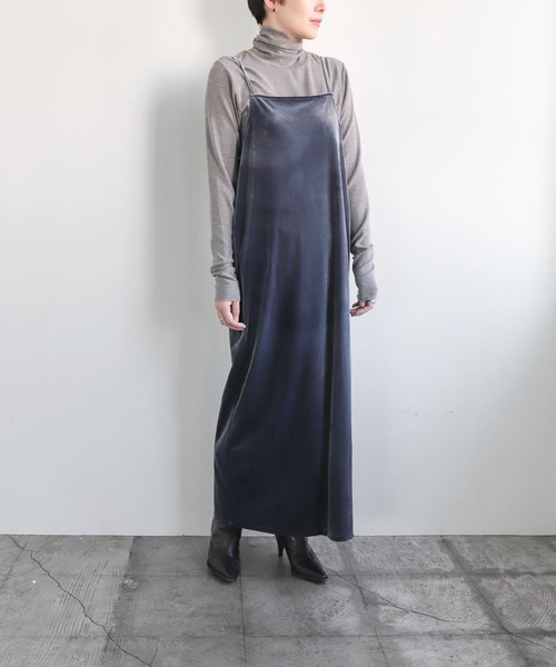 LEPSIM（レプシィム）の「【FOR I SERIES】ベロアキャミワンピース