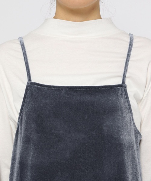 LEPSIM（レプシィム）の「【FOR I SERIES】ベロアキャミワンピース