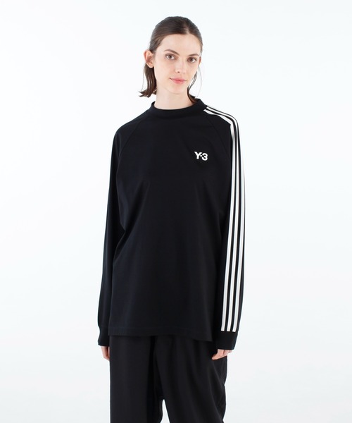 Y-3（ワイスリー）の「3S LS TEE（Tシャツ/カットソー・メンズ・ブラック×ホワイト・XX-SMALL/X-SMALL/SMALL/MEDIUM/LARGE/X-LARGE/XX-LARGE）」の2枚目の写真