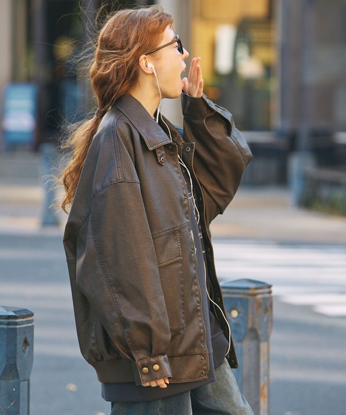 【極美品】LIDNM 22ssゴートレザーライニングブルゾン Mサイズ 極美品】LIDNM 22ssゴートレザーライニングブルゾン Mサイズ