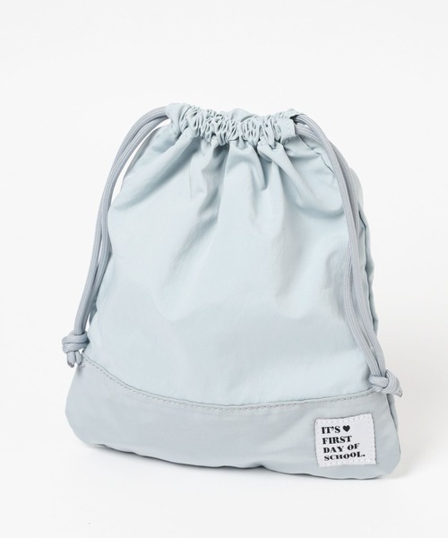 GLOBAL WORK（グローバルワーク）の「洗えるスクール／巾着M/182246（エコバッグ/サブバッグ・キッズ・ブルー系その他/ライトパープル/ライトブルー/ブラック/その他/グレー系その他/ミント・FREE）」の6枚目の写真