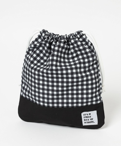 GLOBAL WORK（グローバルワーク）の「洗えるスクール／巾着M/182246（エコバッグ/サブバッグ・キッズ・ブルー系その他/ライトパープル/ライトブルー/ブラック/その他/グレー系その他/ミント・FREE）」の7枚目の写真