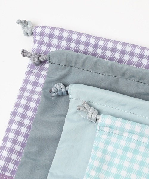 GLOBAL WORK（グローバルワーク）の「洗えるスクール／巾着M/182246（エコバッグ/サブバッグ・キッズ・ブルー系その他/ライトパープル/ライトブルー/ブラック/その他/グレー系その他/ミント・FREE）」の14枚目の写真