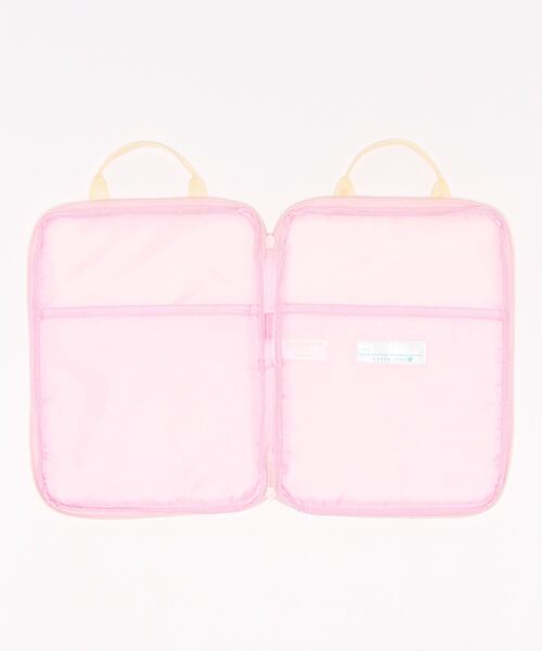 HAKKA KIDS（ハッカキッズ）の「カモミールピーチプリントタブレットケース（ハンドバッグ・キッズ・サックスブルー/ピンク・FREE）」の4枚目の写真